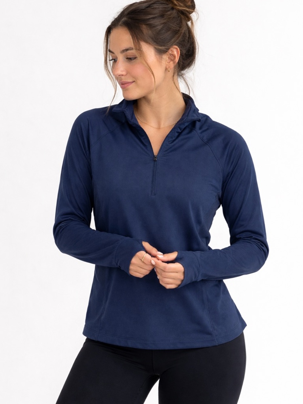 Under Armour Navy Quarter-Zip Performance Hoodie